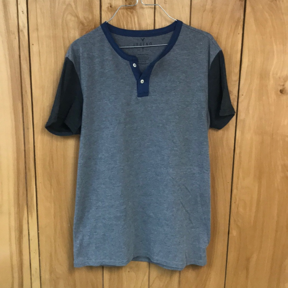 American Eagle Outfitters Tri-color Henley Tee